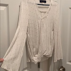 Size large blouse with bell sleeves